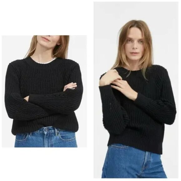 Everlane Texture Cotton Crewneck Sweater - Picture 2 of 10